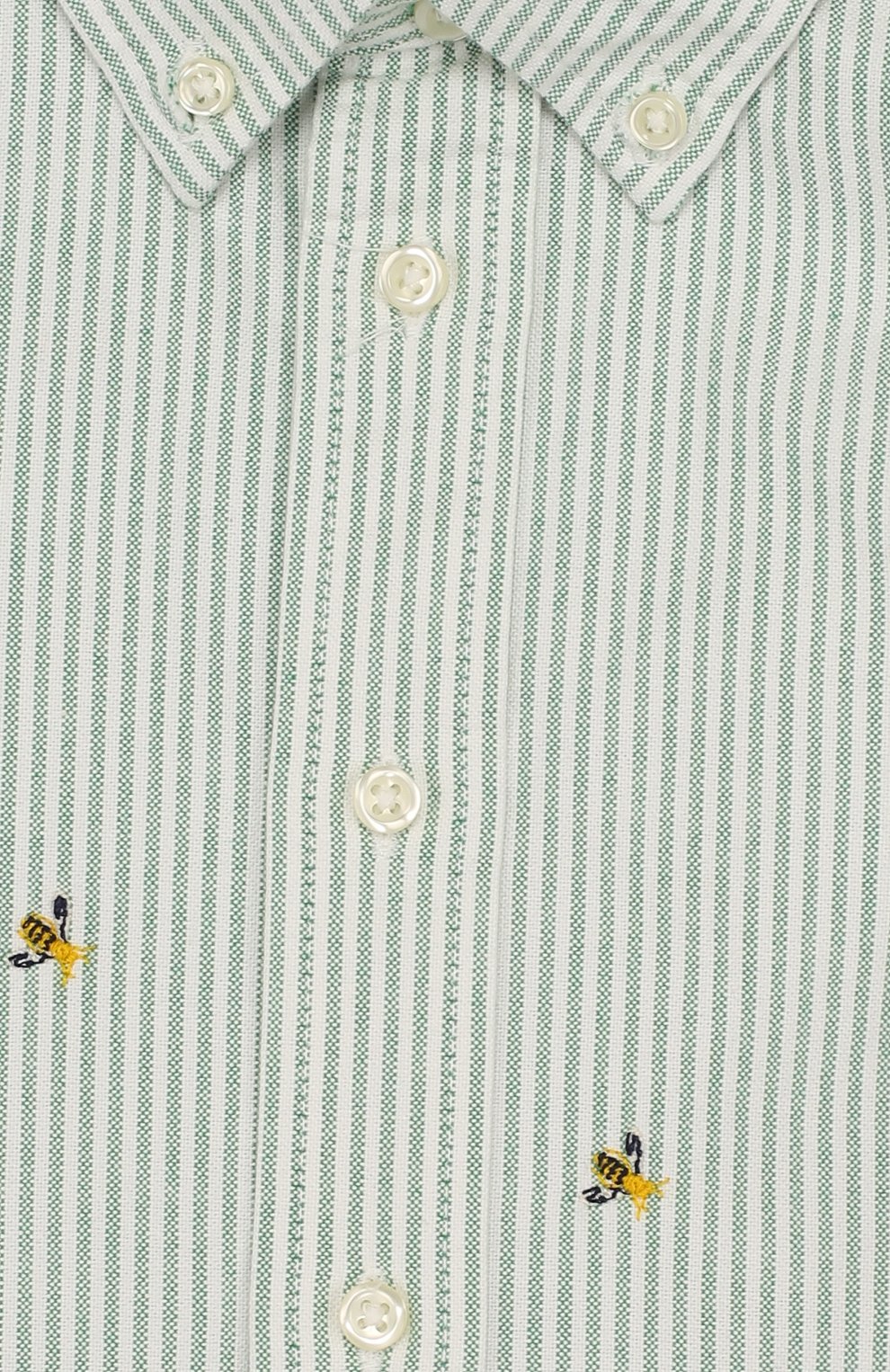 Хлопковая рубашка с воротником button down и вышивкой RALPH LAUREN, арт. 322691591, фото 3