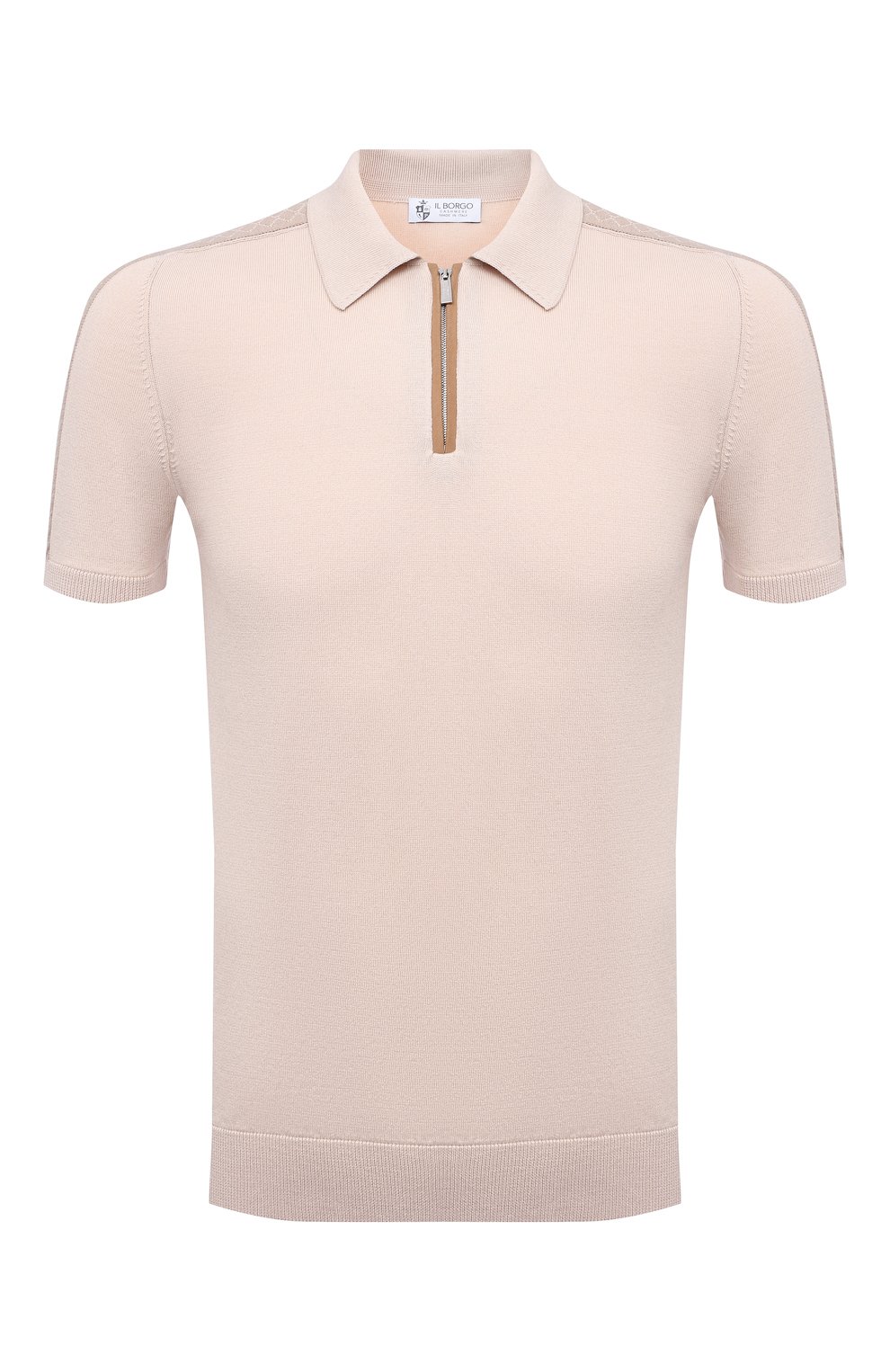 Поло из хлопка и шелка IL BORGO CASHMERE, арт. 56-1963-01G0, фото 1