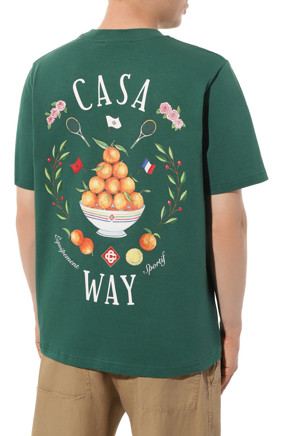 Хлопковая футболка CASABLANCA, арт. MPS24-JTS-001-07, фото 4