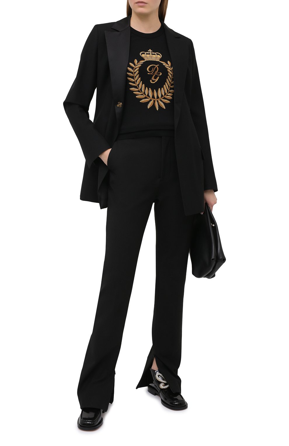 Пуловер из шерсти и вискозы DOLCE & GABBANA, арт. FX824T/JAM0J, фото 2