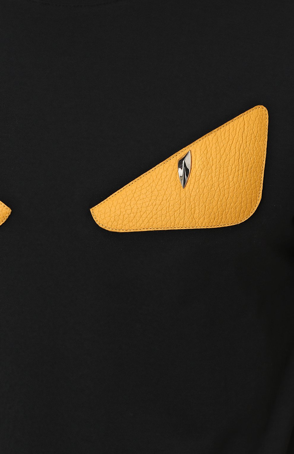 Хлопковая футболка с отделкой bag bugs FENDI, арт. FY0722 94T, фото 5