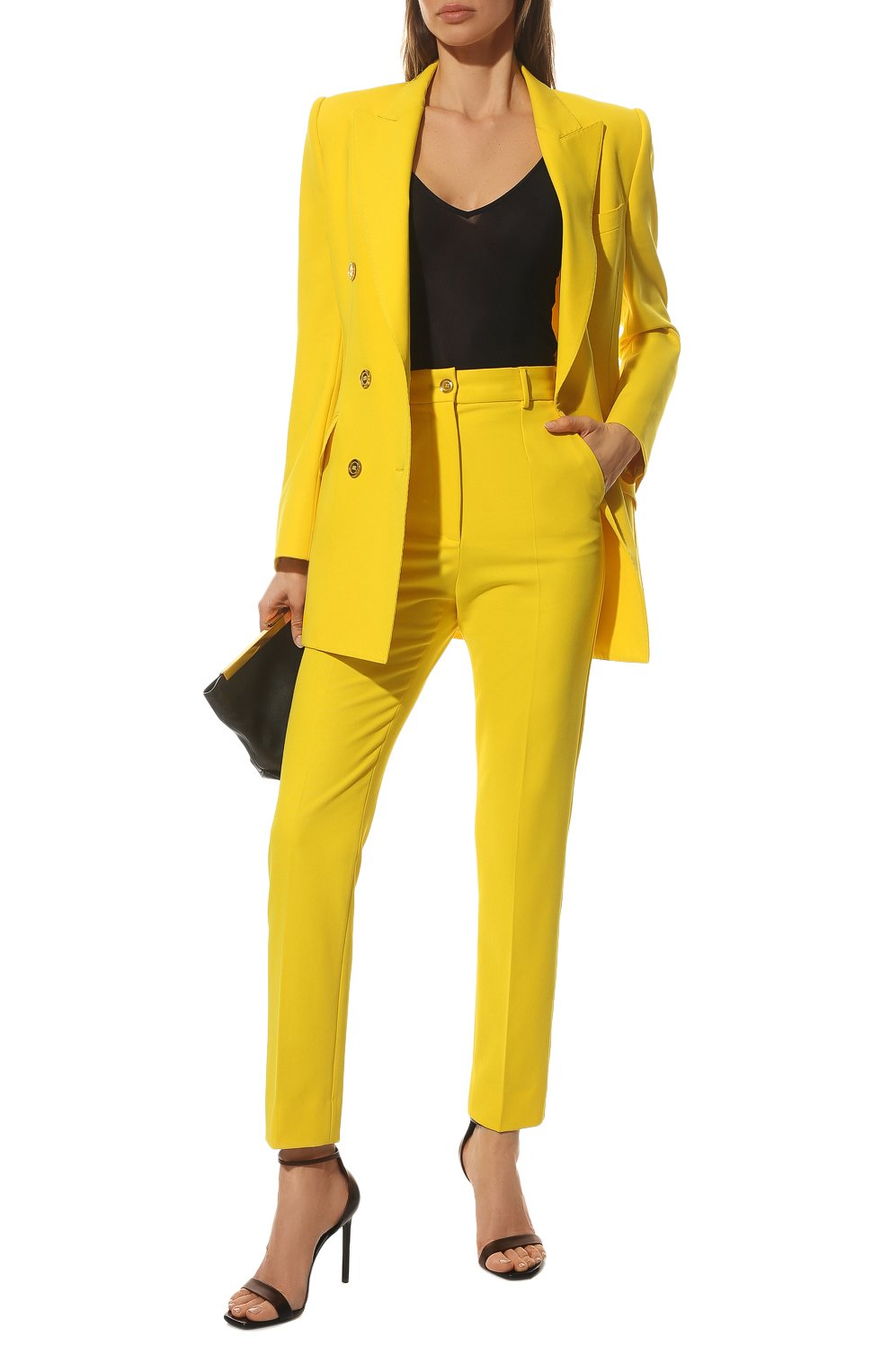 Брюки DOLCE & GABBANA желтого цвета по цене 89250 руб., арт. FTCCET/FUUA1, фото 2 Брюки DOLCE & GABBANA, арт. FTCCET/FUUA1, фото 2