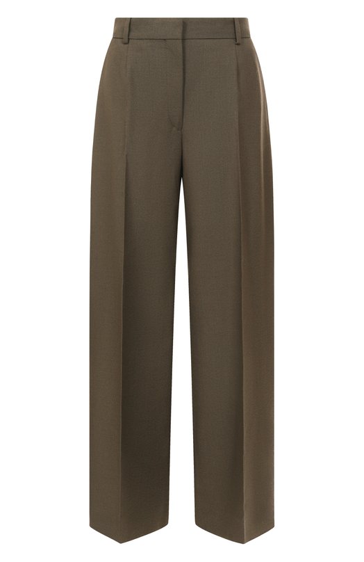 Шерстяные брюки TOTEME 254-WRB0303-FB0537 Хаки 254-WRB0303-FB0537
