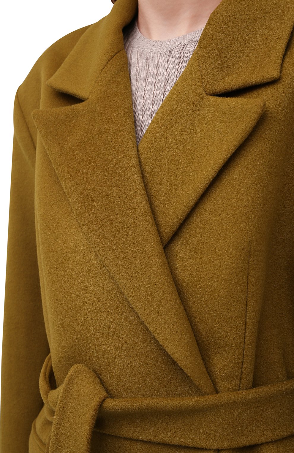 Пальто из шерсти и вискозы LESYANEBO, арт. FW21/H-405/OLZ, фото 5