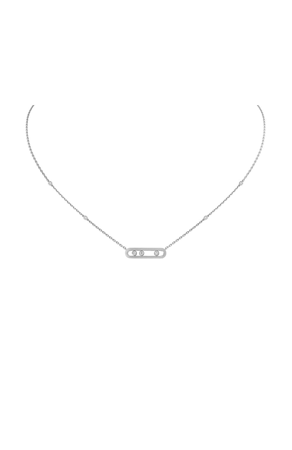 Колье MESSIKA бесцветного цвета по цене 461500 руб., арт. 04323-WG, фото 1 Колье MESSIKA, арт. 04323-WG, фото 1