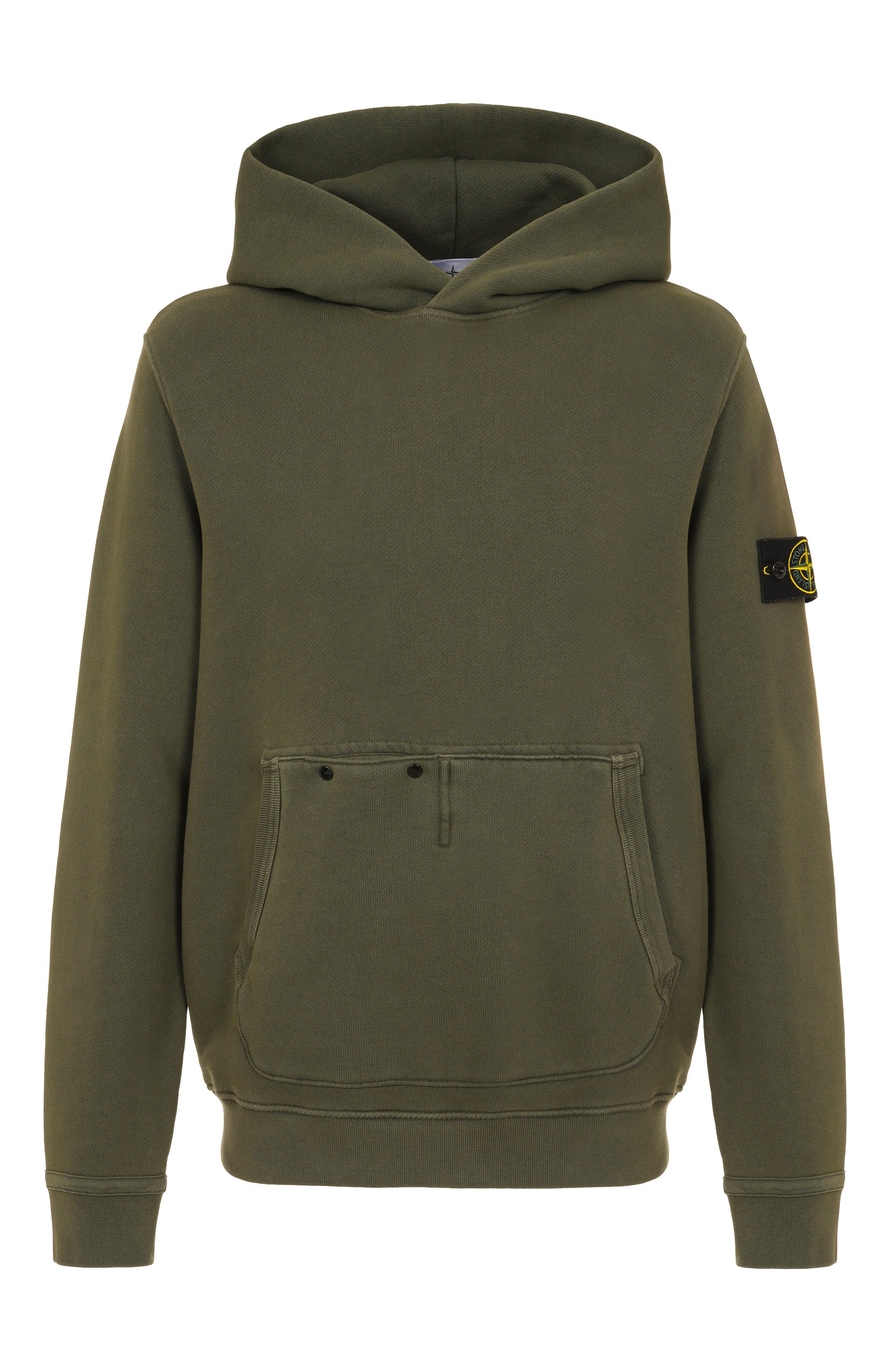 Хлопковое худи STONE ISLAND хаки цвета по цене 61400 руб., арт. 811561041, фото 1 Хлопковое худи STONE ISLAND, арт. 811561041, фото 1