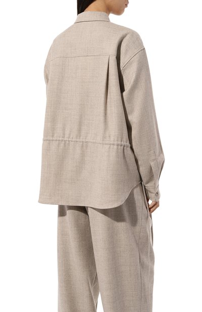 Шерстяная рубашка LE17SEPTEMBRE, арт. LS2479SH003EBE, фото 4