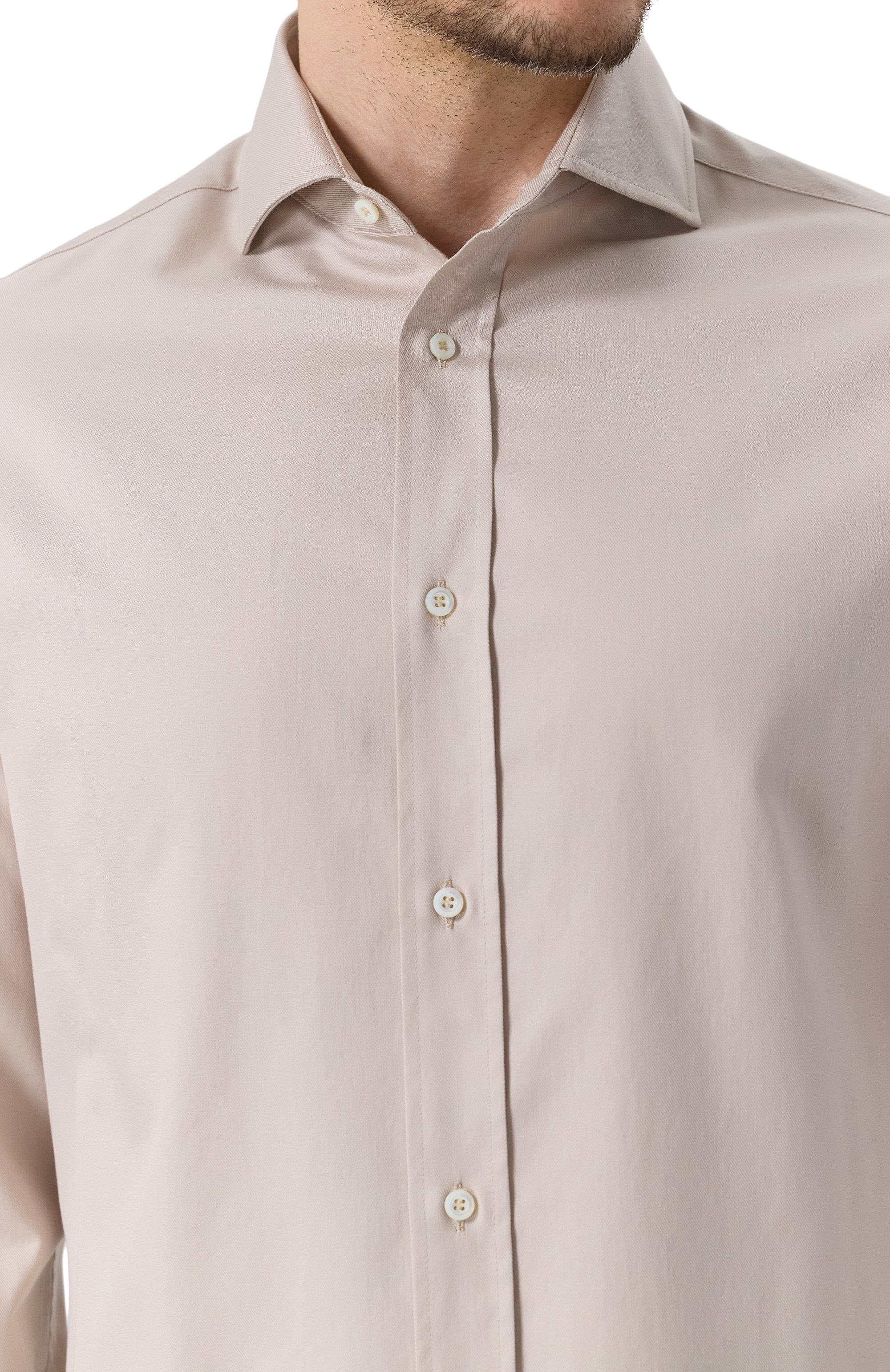 Хлопковая рубашка BRUNELLO CUCINELLI, арт. MW6040028, фото 5