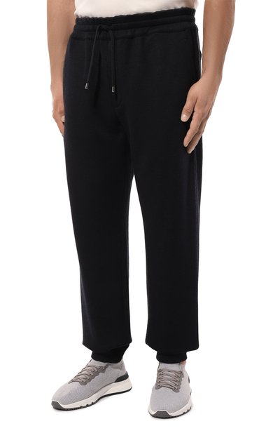 Джоггеры из шерсти и хлопка CORTIGIANI, арт. 1AP621, фото 3