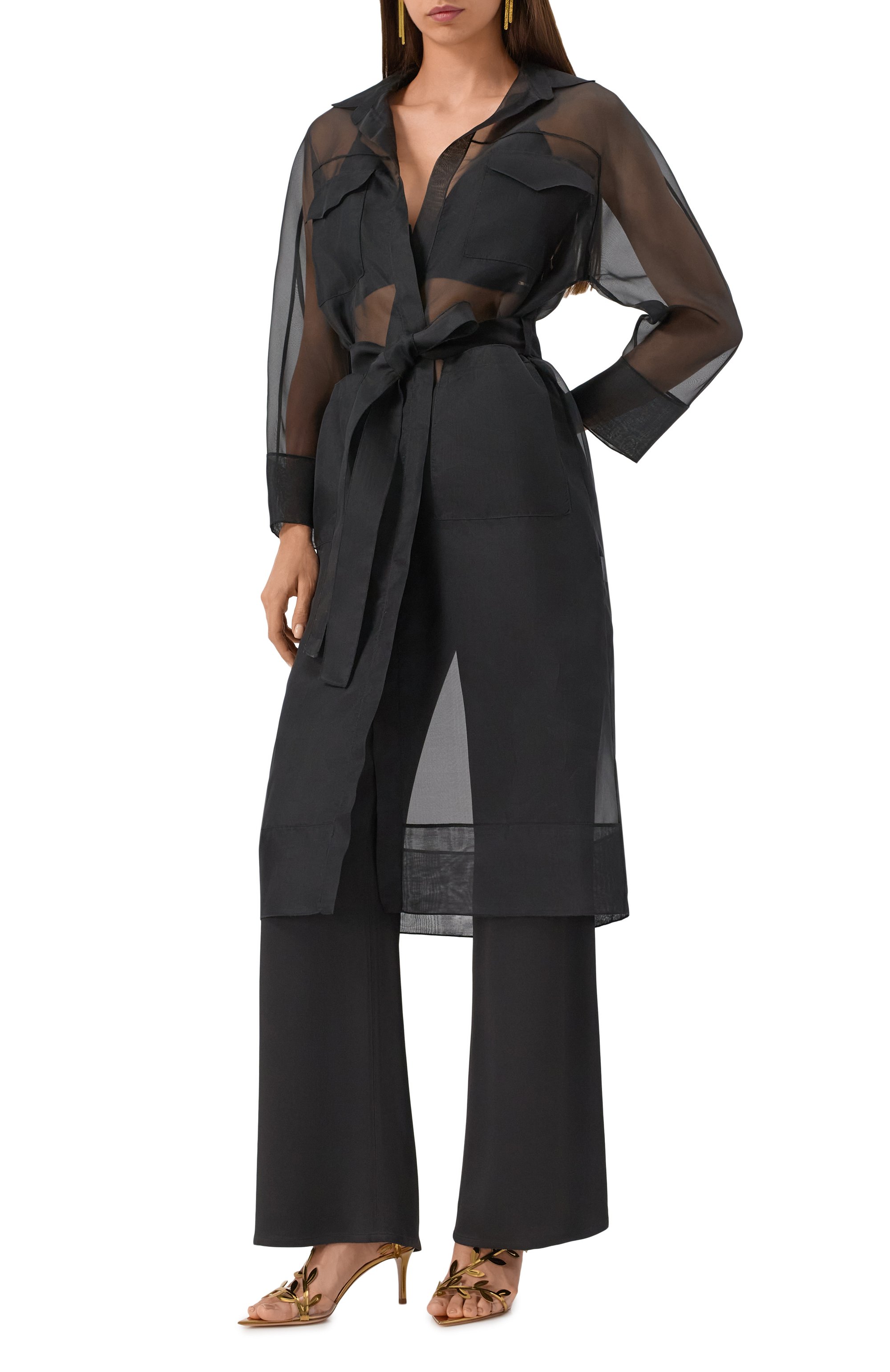 Кожаные босоножки flavia 70 GIANVITO ROSSI, арт. G32554.70RIC.GMETRME, фото 2