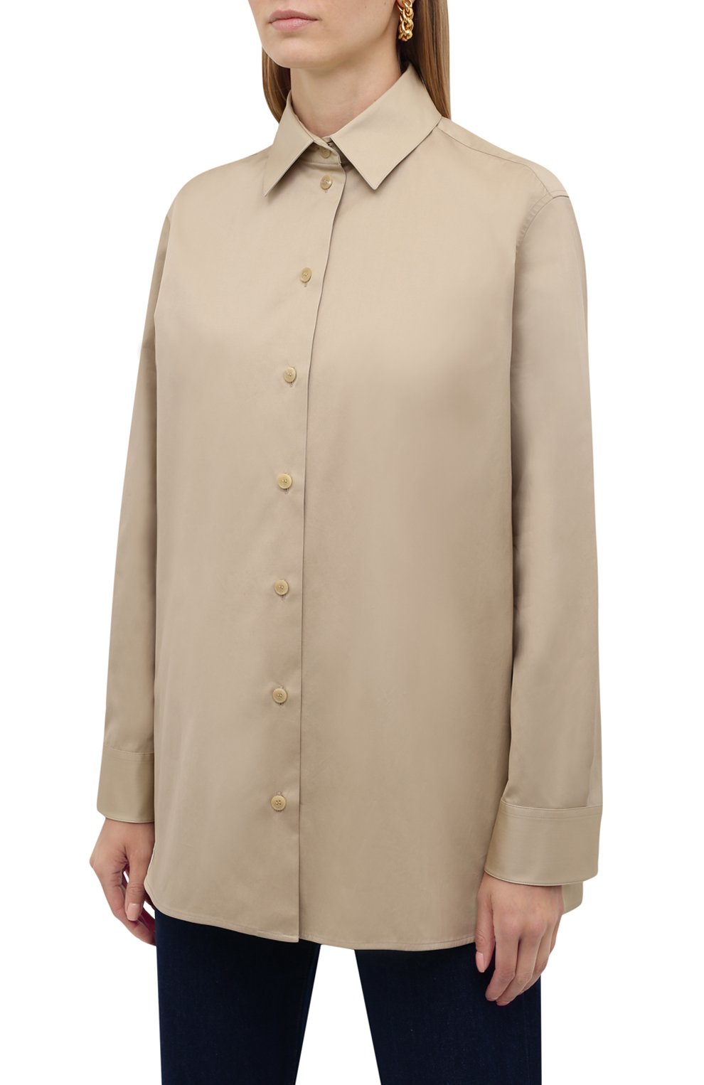 Хлопковая рубашка THE ROW, арт. 5652W2039, фото 3