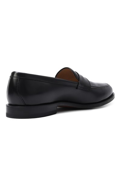 Кожаные пенни-лоферы MILLE 885 черного цвета по цене 41400 руб., арт. VITT0RI0/REAL 1/2, фото 4 Кожаные пенни-лоферы MILLE 885, арт. VITT0RI0/REAL 1/2, фото 4