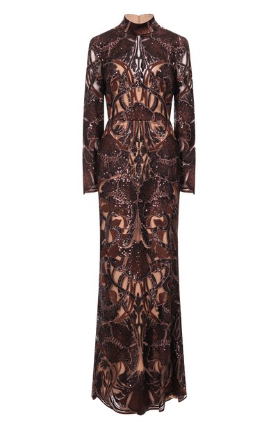 Женское платье с отделкой пайетками ELIE SAAB, арт. D0882NF25/YA050