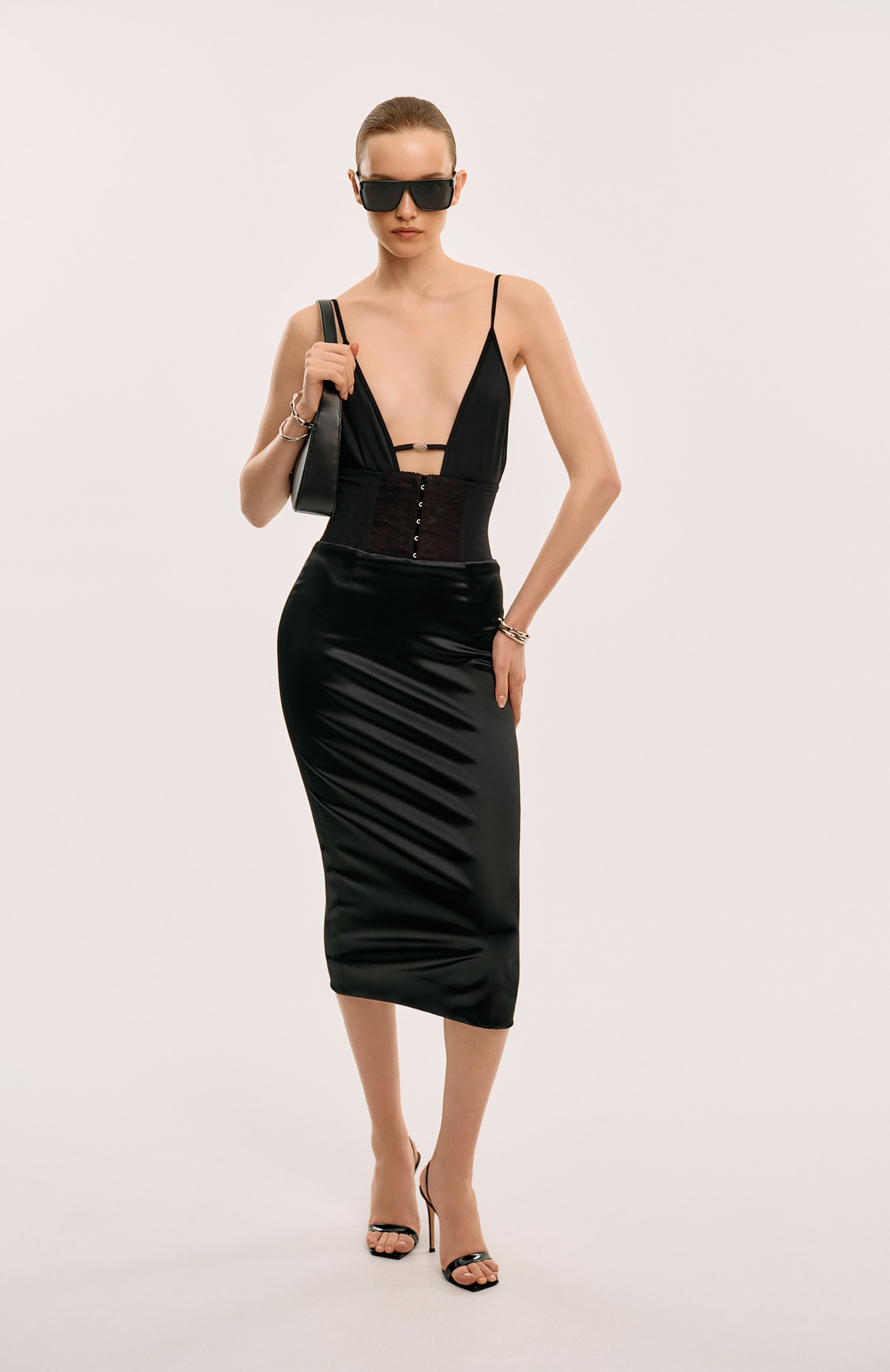 Атласная юбка DOLCE & GABBANA, арт. F4CI1T/FURAD, фото 7