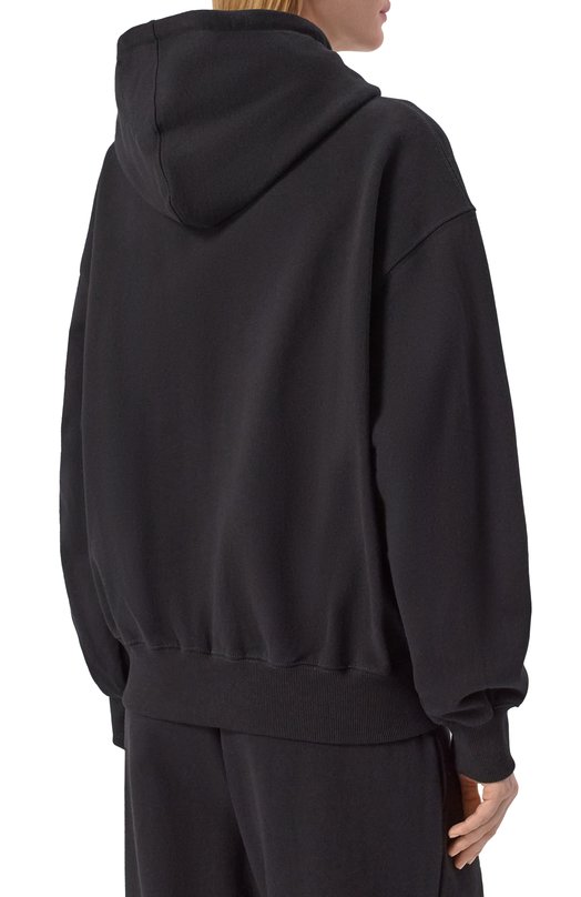 Хлопковая толстовка AECA WHITE AWCMFWBDTSZSO001C0.BLACK (S) Чёрный  AWCMFWBDTSZSO001C0.BLACK (S) Фото 4