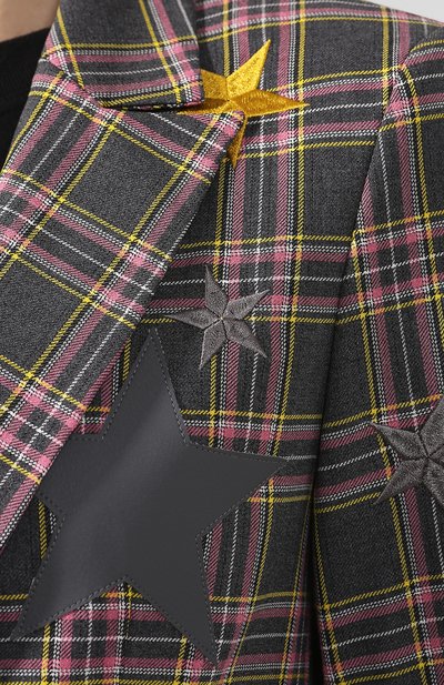 Жакет из вискозы SEVEN LAB розового цвета по цене 21000 руб., арт. J2 20-LS02 pink/charcoal, фото 5 Жакет из вискозы SEVEN LAB, арт. J2 20-LS02 pink/charcoal, фото 5