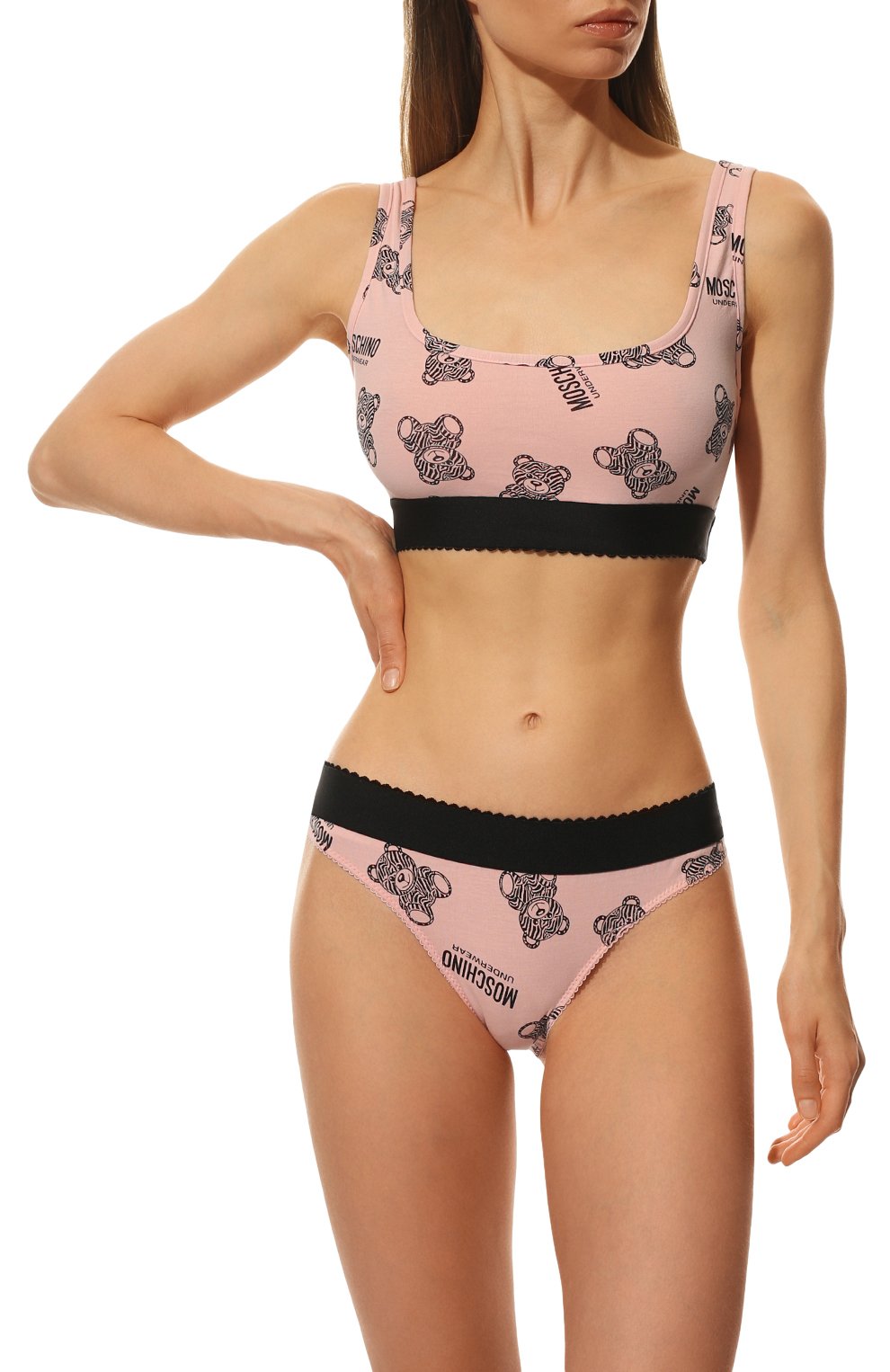 Трусы-слипы MOSCHINO розового цвета по цене 7485 руб., арт. A4706/9011, фото 2 Трусы-слипы MOSCHINO, арт. A4706/9011, фото 2