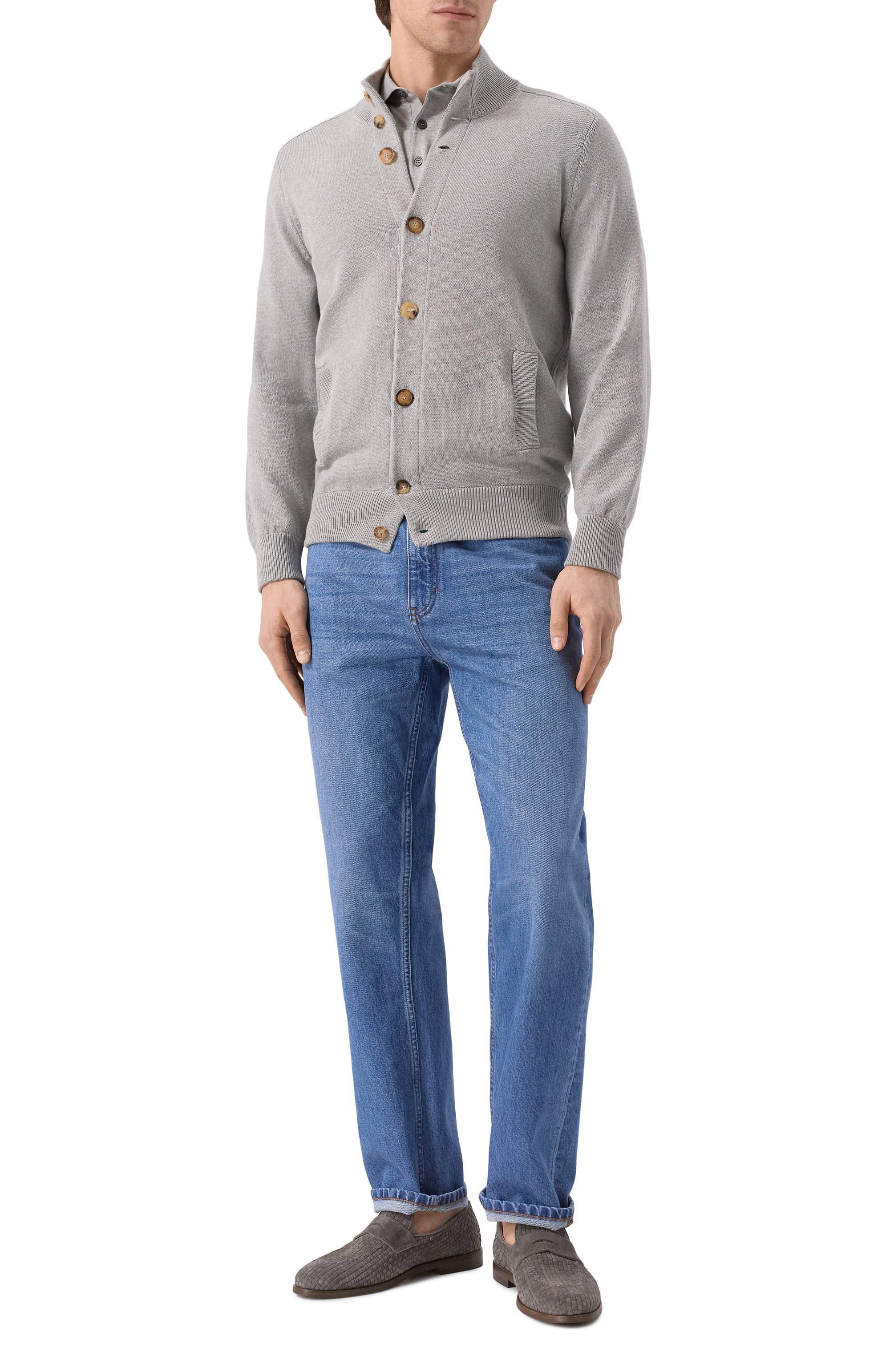 Хлопковый кардиган BRUNELLO CUCINELLI, арт. M28707006, фото 2