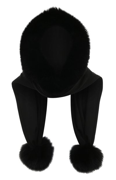 Женский капюшон с отделкой из меха песца VICTORIA KUSENKOVA, арт. 199305002548