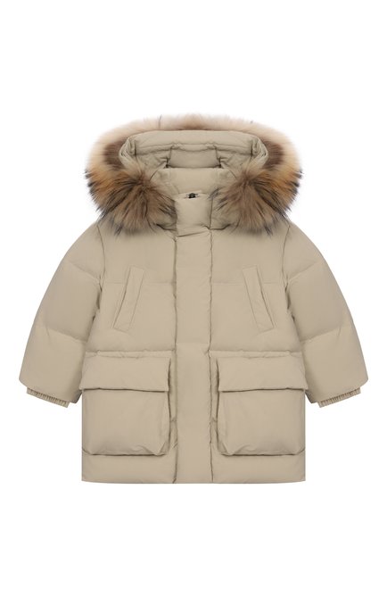 Пуховая парка с отделкой из енота IL GUFO, арт. A25GGP0001N0108/2-4