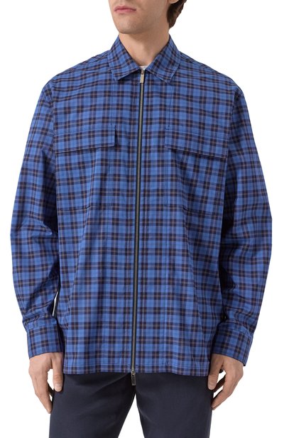 Хлопковая рубашка ZILLI, арт. SP0X01M010012133Q, фото 3