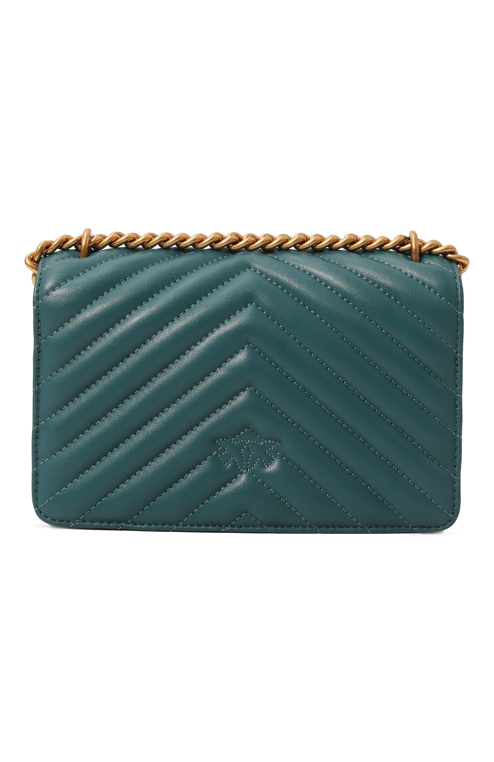 Сумка love one mini PINKO бирюзового цвета по цене 28900 руб., арт. 100074/A0GK, фото 6 Сумка love one mini PINKO, арт. 100074/A0GK, фото 6