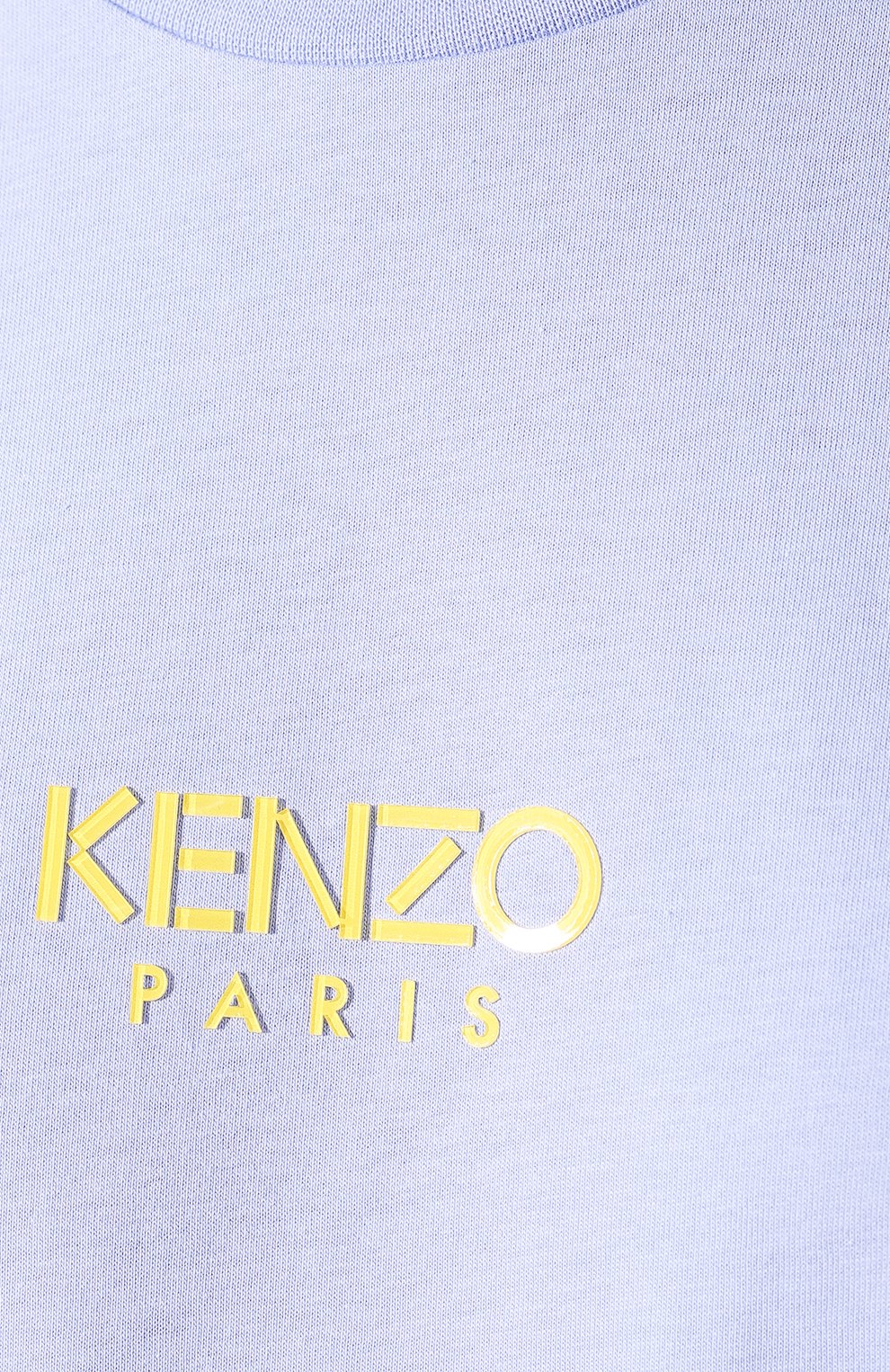 Хлопковая футболка KENZO сиреневого цвета по цене 12100 руб., арт. FA52TS955937, фото 5 Хлопковая футболка KENZO, арт. FA52TS955937, фото 5