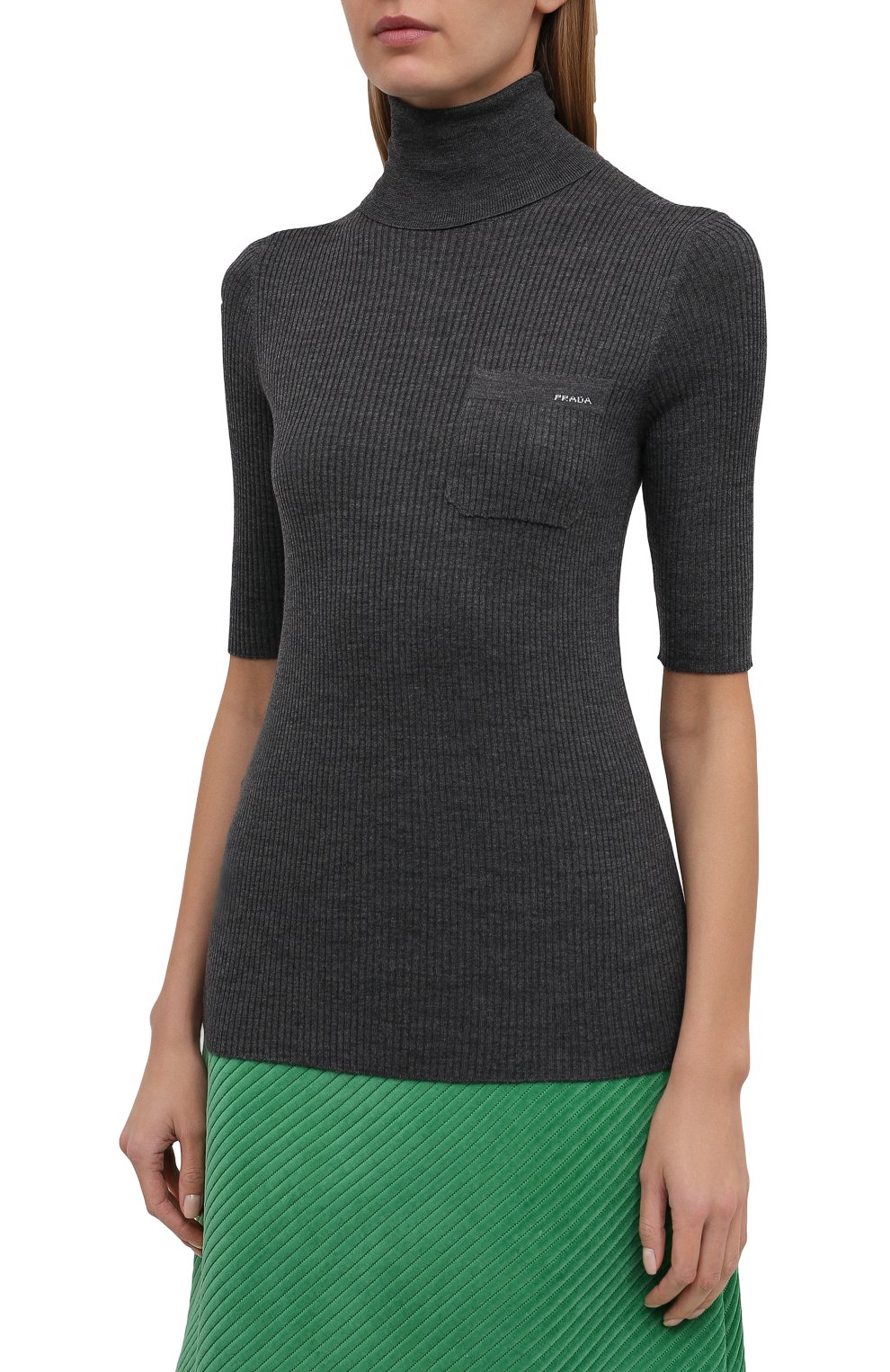 Пуловер из шерсти и шелка PRADA, арт. P26380-1XA3-F0480-202, фото 3