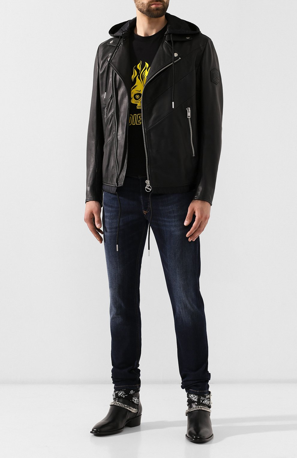 Кожаная куртка DIESEL, арт. 00SUDC/0JAUW, фото 2