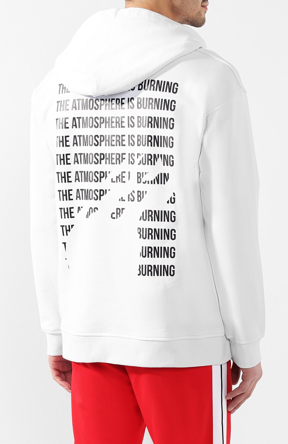 Хлопковое худи PRAY FOR US, арт. BRH-02 WHITE, фото 4