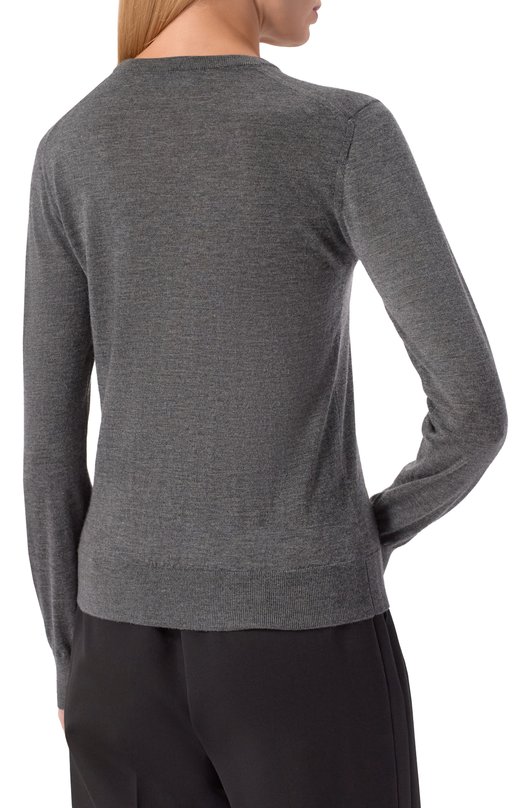 Кашемировый пуловер Dolce & Gabbana FXXAGZ/JBW0P Серый  FXXAGZ/JBW0P Фото 4