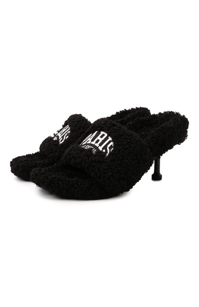 Текстильные мюли furry BALENCIAGA, арт. 656632/W2D02, фото 1