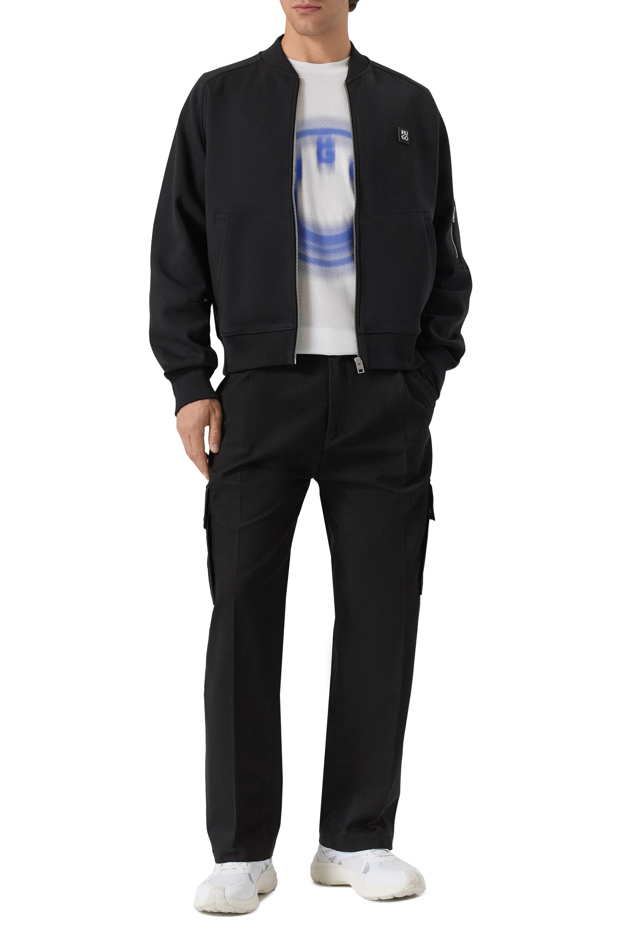 Хлопковый бомбер HUGO, арт. 50542590, фото 2