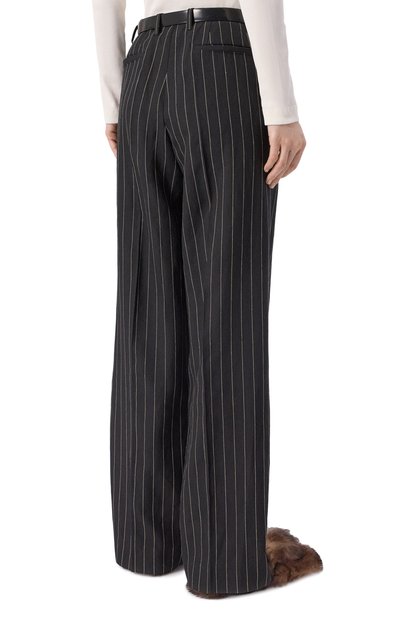 Брюки изо льна и шерсти DOLCE & GABBANA, арт. FTDMIT/FR3F2, фото 4