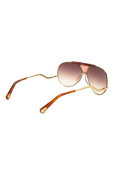 Солнцезащитные очки CHLOÉ коричневого цвета по цене 31150 руб., арт. 154S-213, фото 4 Солнцезащитные очки CHLOÉ, арт. 154S-213, фото 4