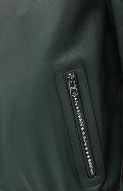 Кожаный бомбер BOSS, арт. 50452490, фото 5