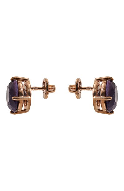 Серьги-пусеты cartoon с чароитами MOONKA фиолетового цвета по цене 25600 руб., арт. cr-er-chr, фото 3 Серьги-пусеты cartoon с чароитами MOONKA, арт. cr-er-chr, фото 3