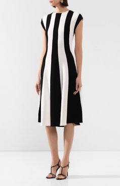 Платье из смеси шелка и хлопка OSCAR DE LA RENTA, арт. 20SN123STH, фото 1