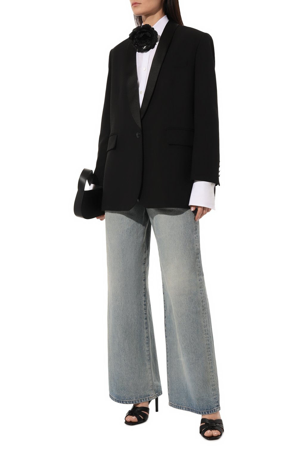 Кожаные мюли tribute SAINT LAURENT, арт. 650986/DWE00, фото 2