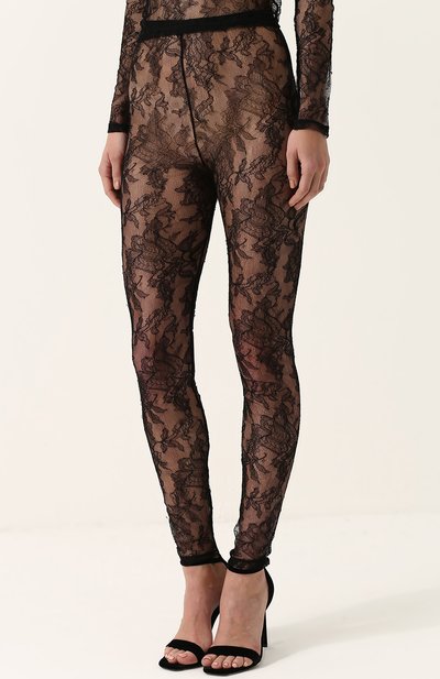 Прозрачные кружевные легинсы GUCCI, арт. 493615/XT519, фото 3