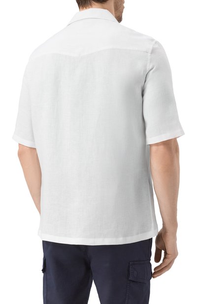 Льняная рубашка BRUNELLO CUCINELLI, арт. MM6840615, фото 4