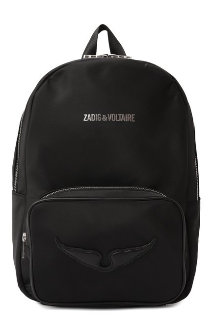 Детская рюкзак ZADIG AND VOLTAIRE черного цвета, арт. X60301 | Фото 1 (Материал сплава: Проставлено; Нос: Не проставлено; Материал: Текстиль)
