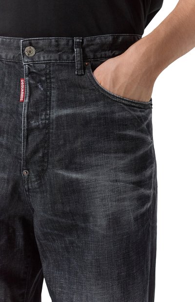 Джинсы loose DSQUARED2 темно-серого цвета по цене 67500 руб., арт. S74LB1717/S30357, фото 5 Джинсы loose DSQUARED2, арт. S74LB1717/S30357, фото 5