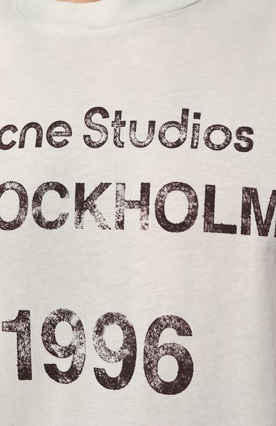 Хлопковая футболка ACNE STUDIOS, арт. FN MN TSHI000424ABH, фото 5