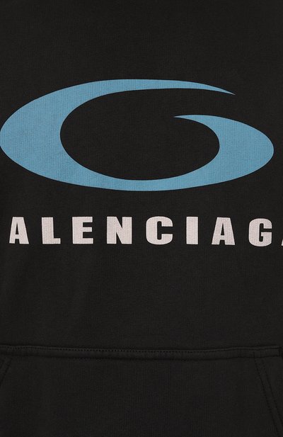 Хлопковое худи BALENCIAGA, арт. 767877/TRVC3, фото 5