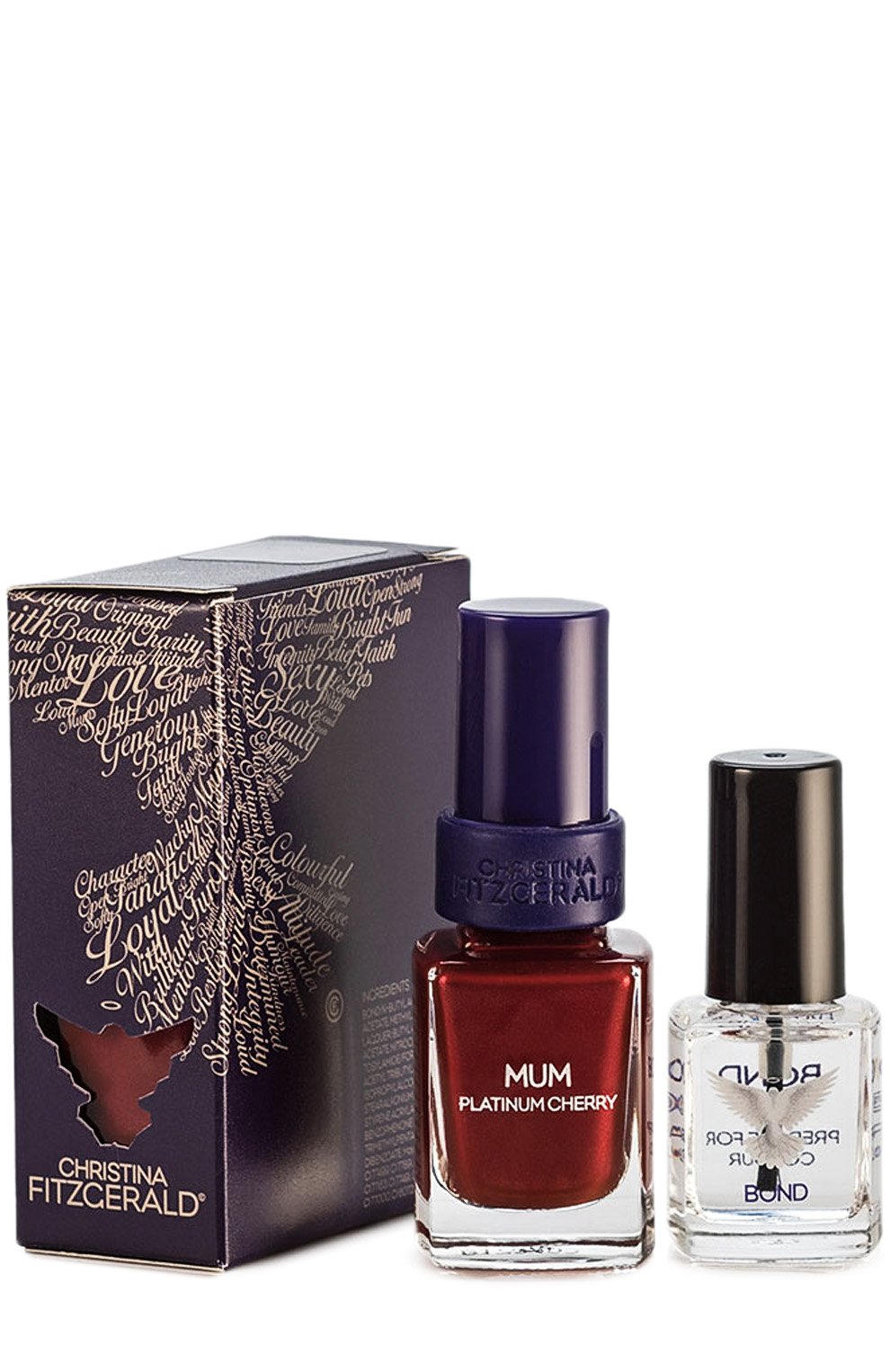 Лак для ногтей \зимняя вишня\" mum platinum cherry + bond" CHRISTINA FITZGERALD, арт. 9333381001467, фото 1