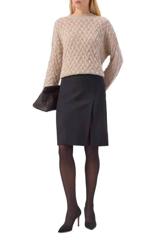 Свитер из шерсти и кашемира Antonelli Firenze 41673P/40795 Бежевый  41673P/40795 Фото 2