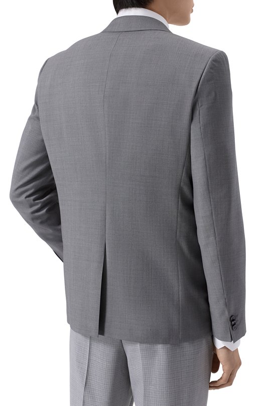 Шерстяной пиджак HUGO 50555240 Серый  50555240 Фото 4