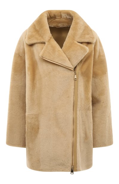 Женская шуба из овчины MANZONI24, арт. 24M1418-S21/