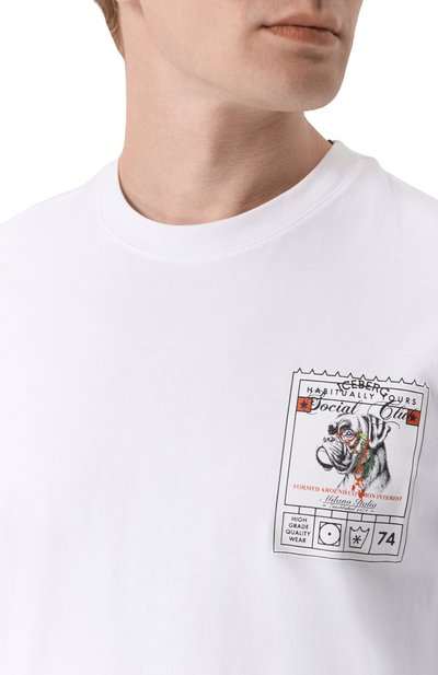 Хлопковая футболка ICEBERG, арт. F029/627A, фото 5